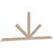 Ekena Millwork Saratoga Smooth Timber Gable Bracket, Douglas Fir, 96"W x 36"H x 1 1/2"D x 3 1/2"F, 9/12 Pitch GBW096X36X0204SAR00SDF - alternate 5